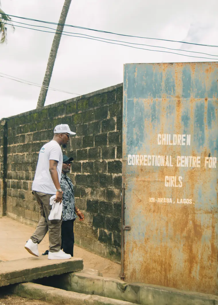 Arriving at the Children Correctional Centre for Girls, Idi-Araba.